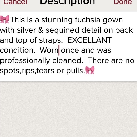 💞Beautiful fuchsia Prom/evening dress! - Picture 4 of 4